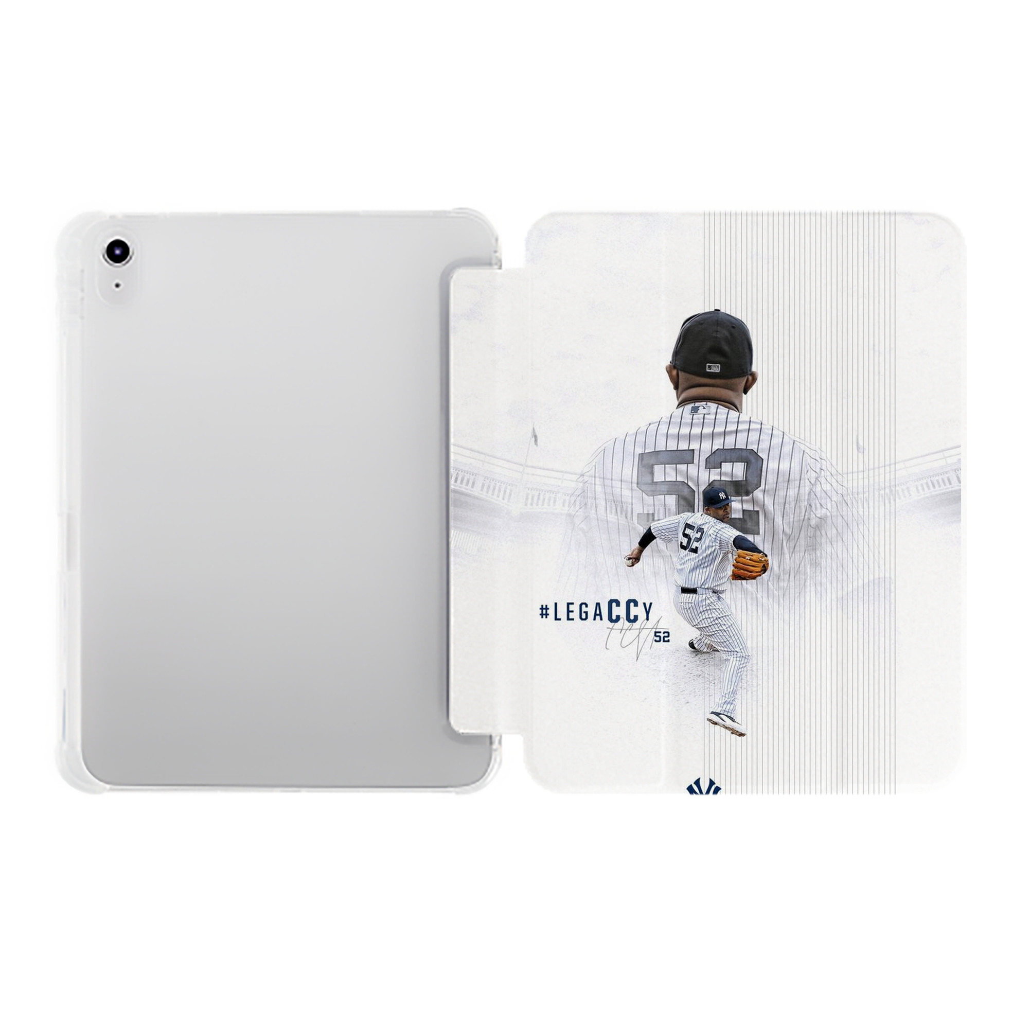 CC Sabatnia 19 Premium Tri-Fold PU Leather & Silicone IPad Case With Pencil Slot – Fits 9.5,10.5,10.9 – Adjustable Stand, Slim, Protective